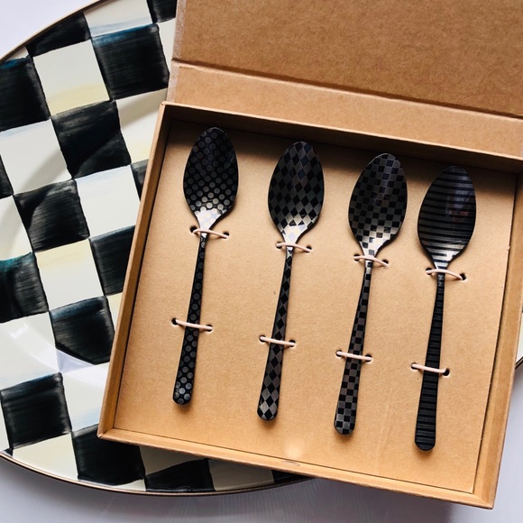 MacKenzie-Childs Other - MacKenzie Childs set of 4 teaspoons limited